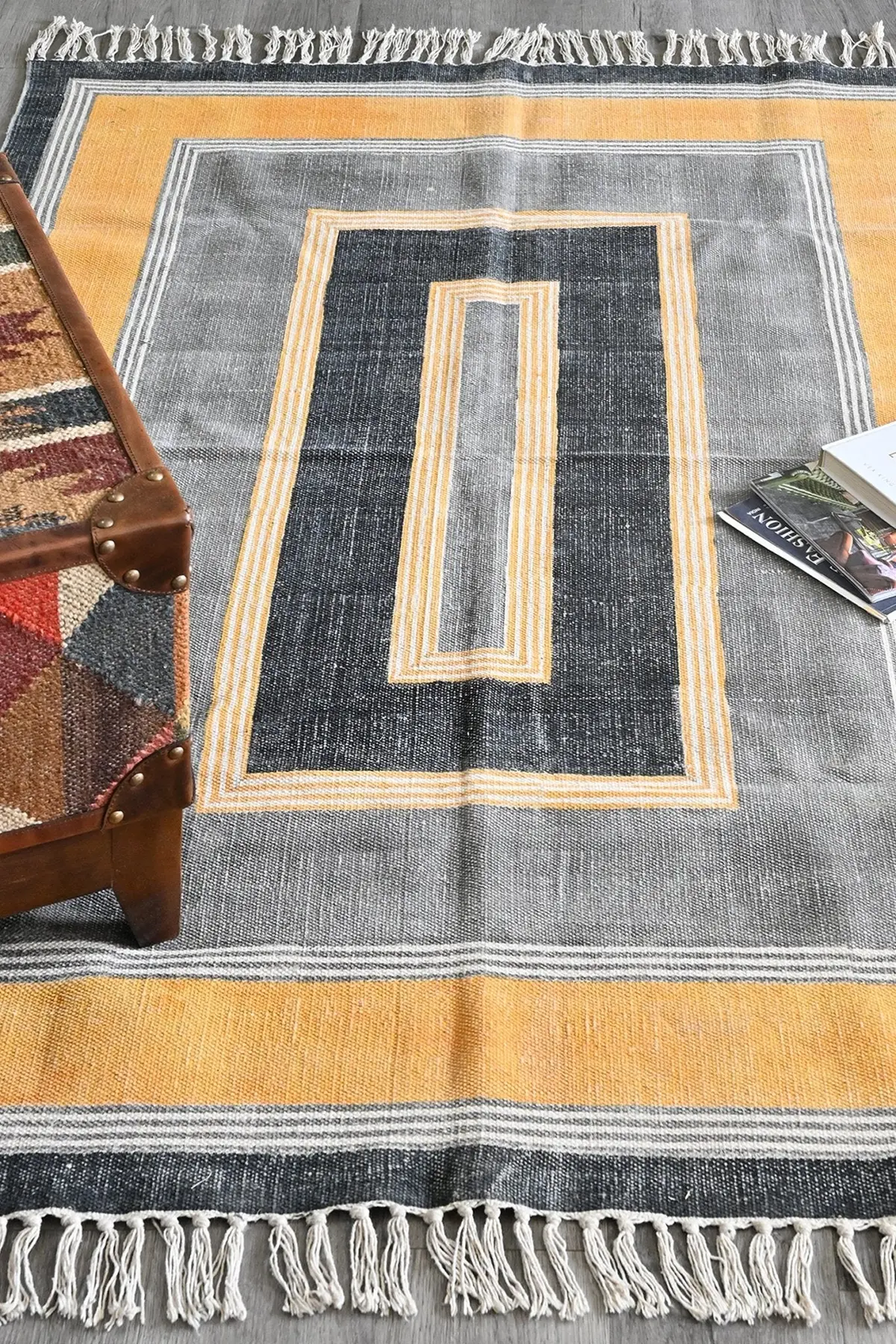 Penny - Block Printed Rug 4