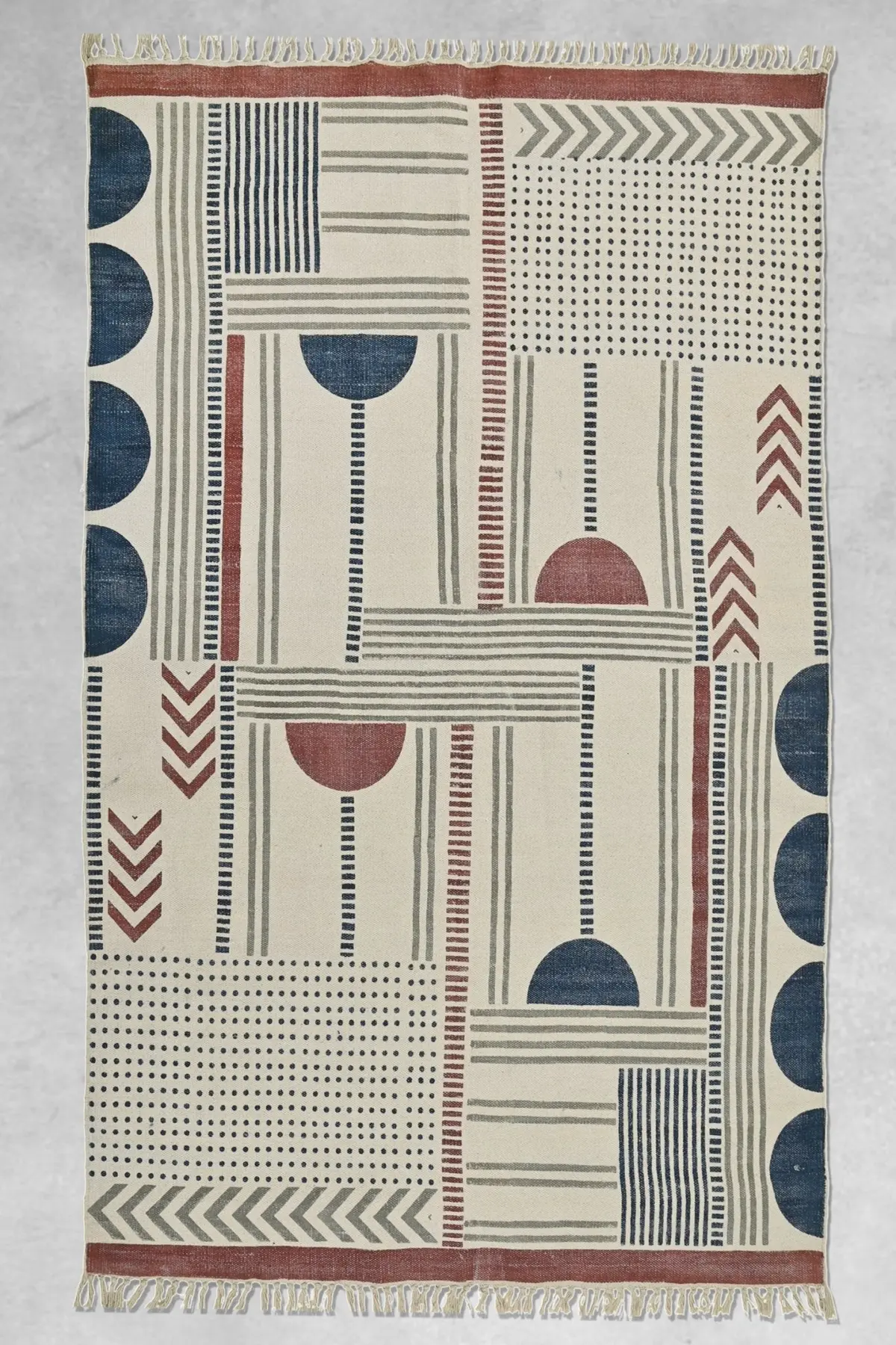 Premier - Block Printed Cotton Rug 7