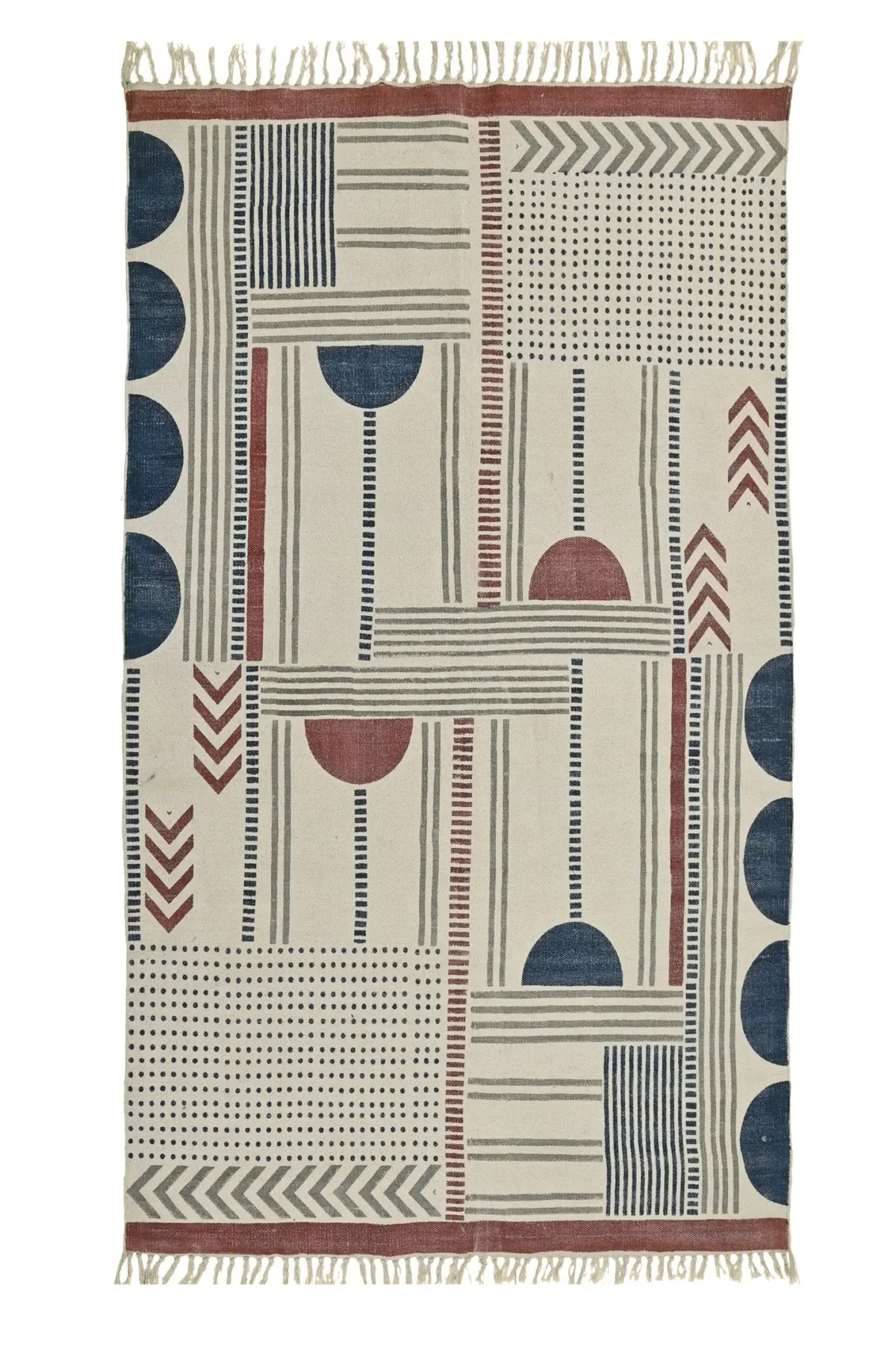 Premier - Block Printed Cotton Rug 1