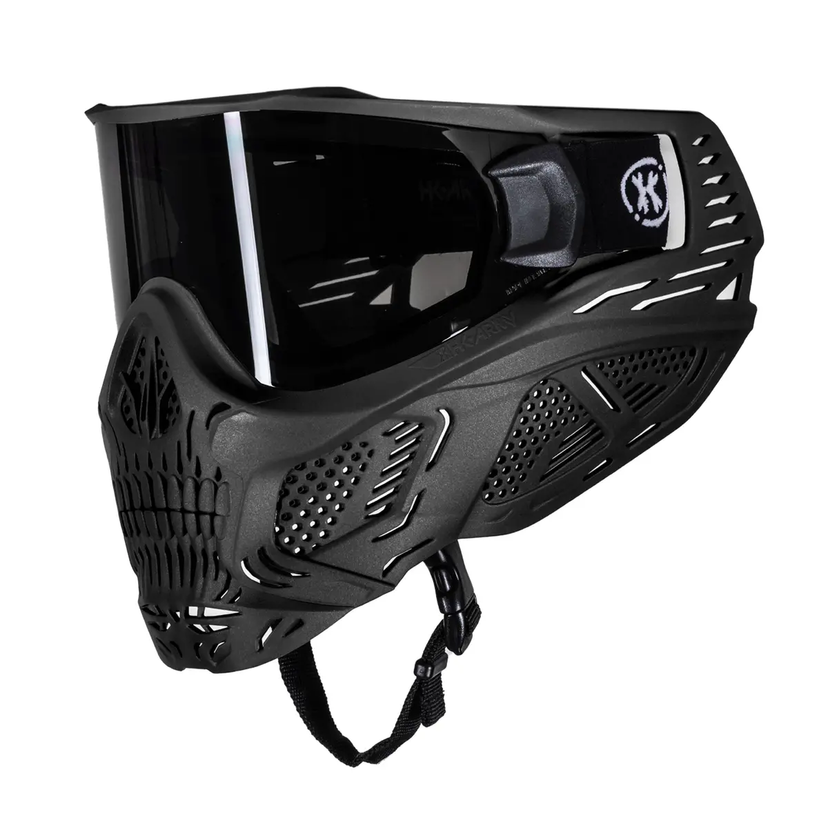 Hstl® Skull Goggle "Punisher" - Black W/ Smoke Lens 1
