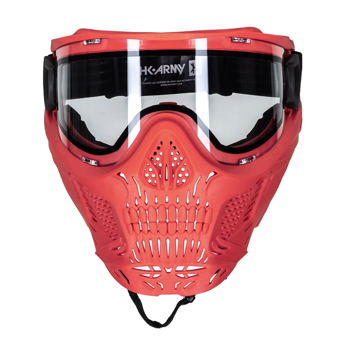 Hstl® Skull Goggle - Red W/ Clear Lens 2