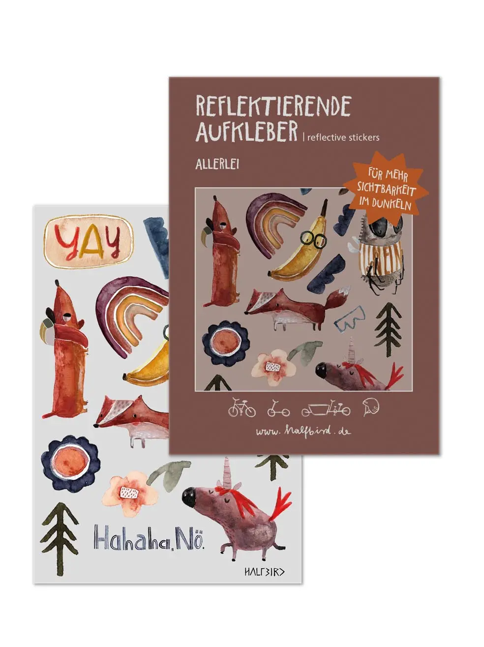 Set Reflektierende Aufkleber "Allerlei" 1