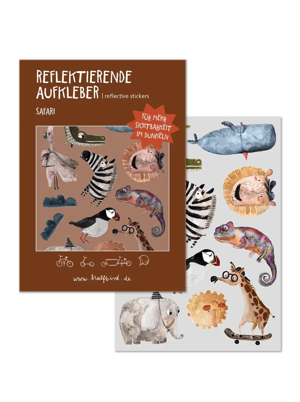 Set Reflektierende Aufkleber "Safari" 1