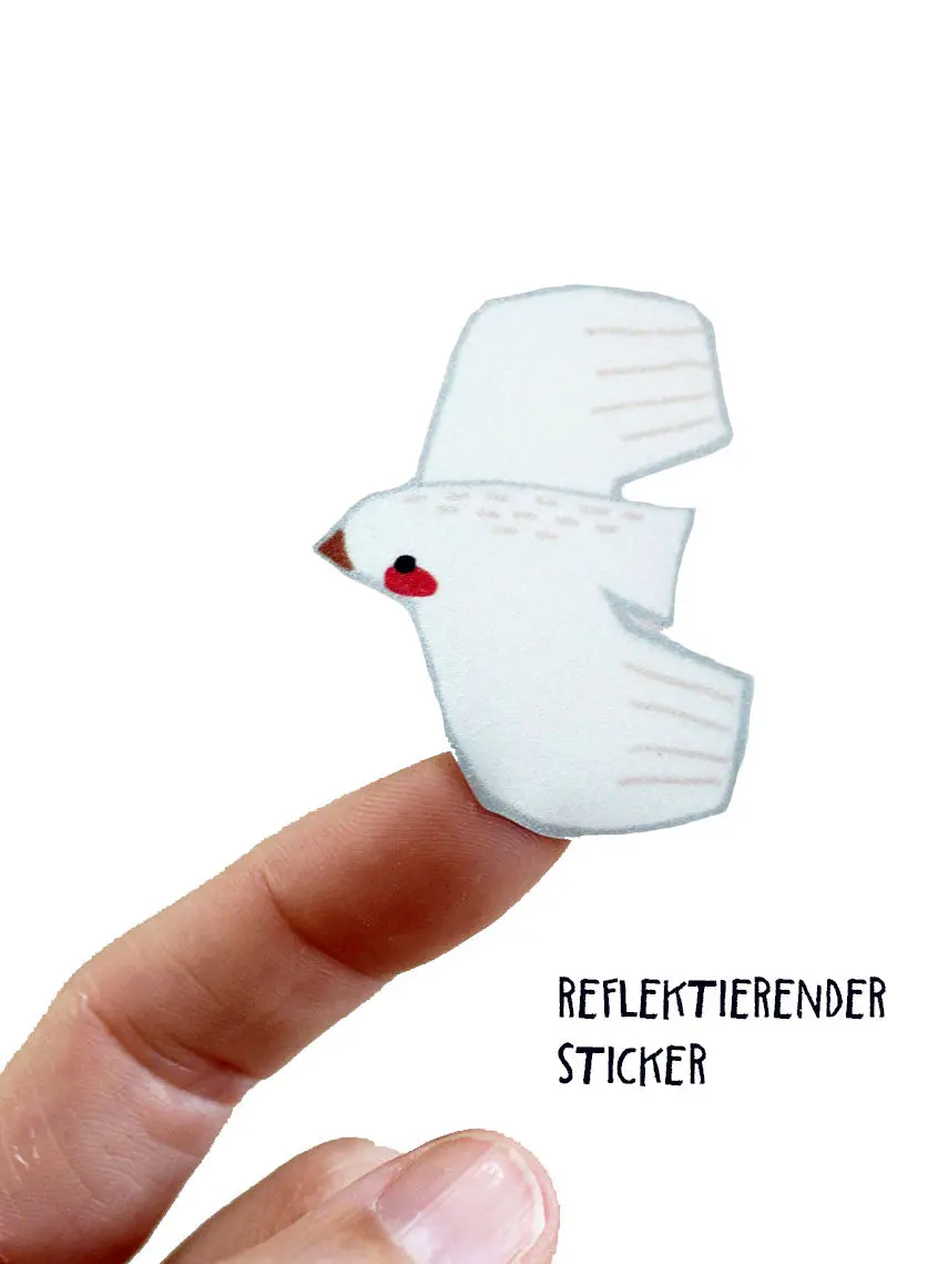 Reflektierende Sticker "Friedenstaube" | 3Er Set 1