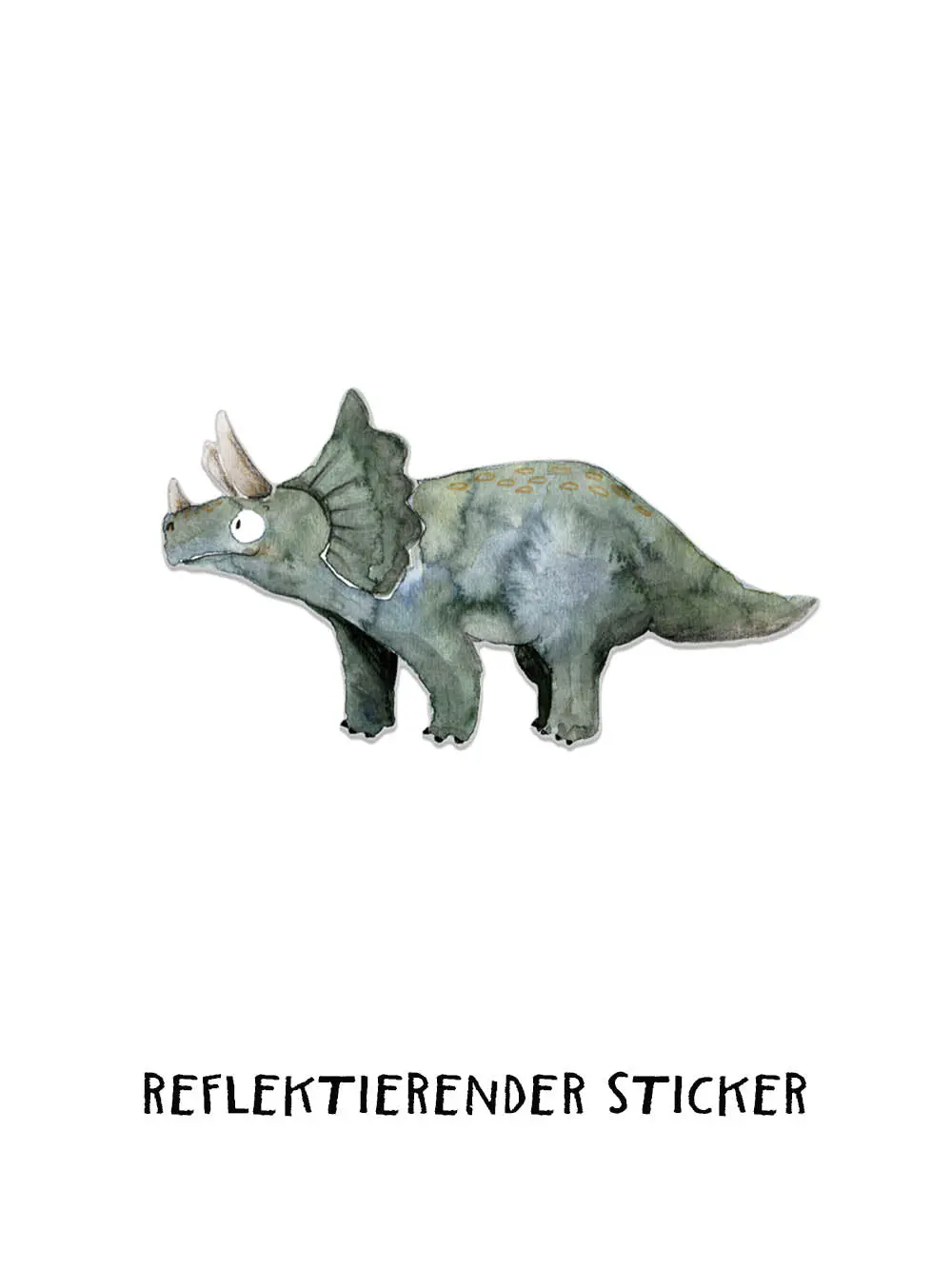 Reflektierender Sticker "Triceratops" | 3Er Set 1