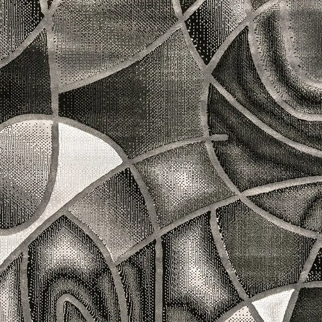 Sivas Area Rug Black & White 1