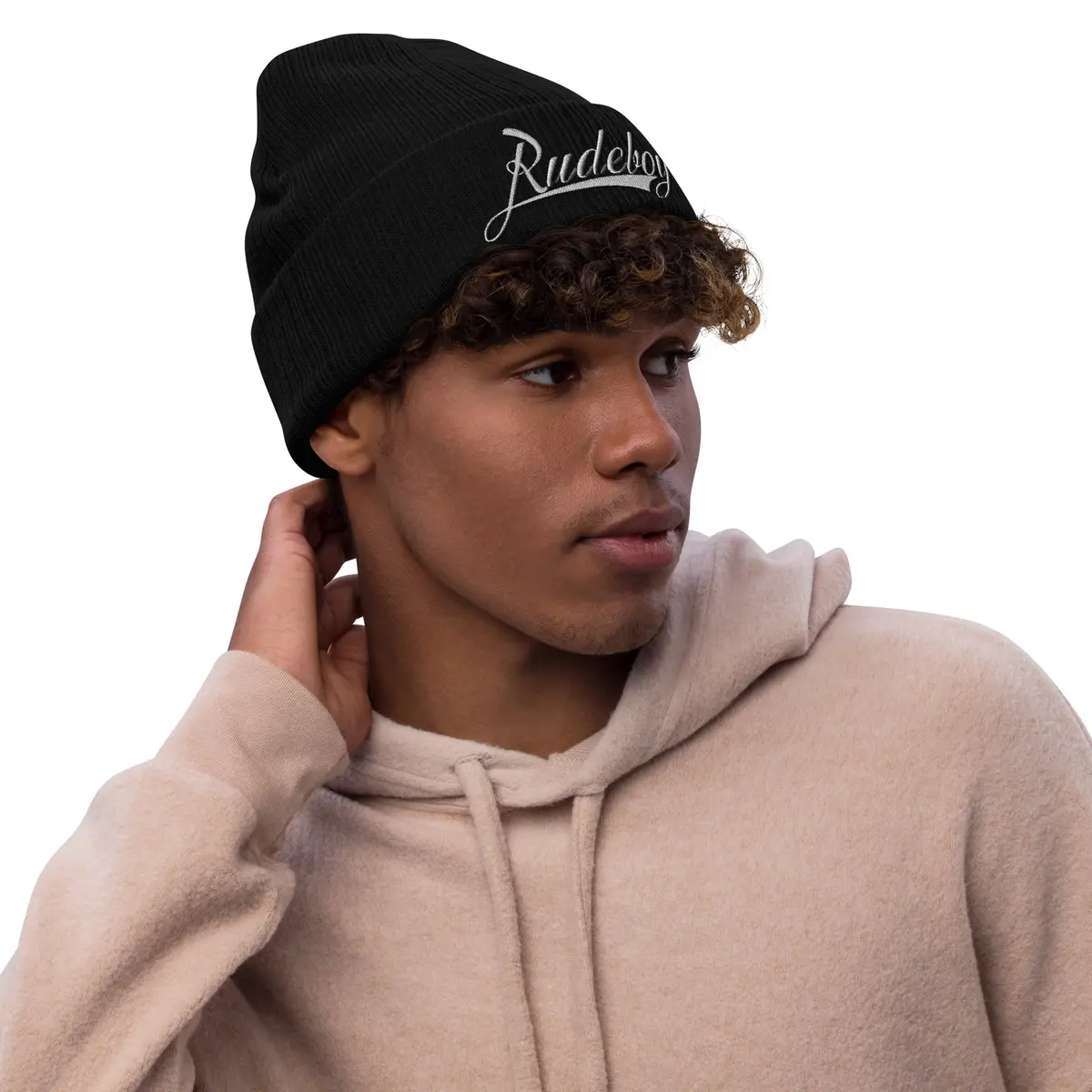 23 Script Logo Ribbed Knit Beanie 1