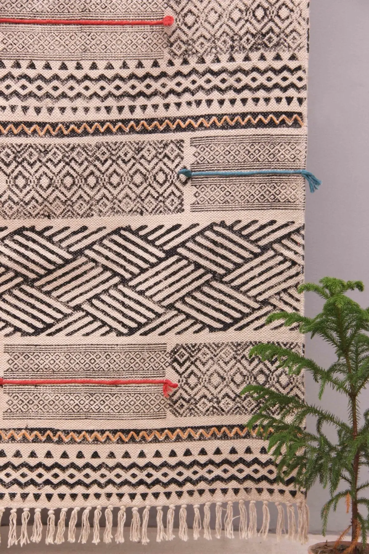 Saddler - Block Printed Rug 2