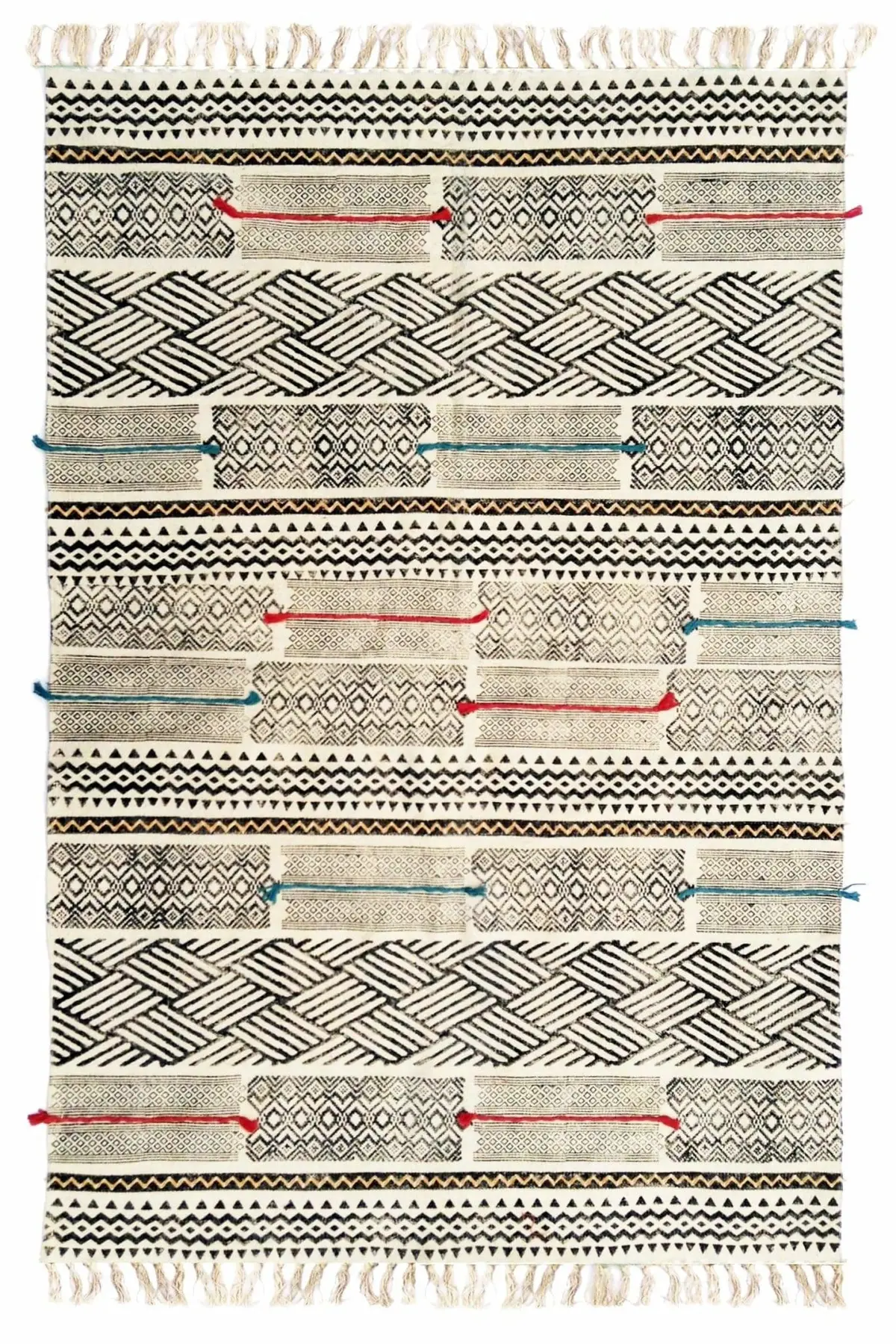 Saddler - Block Printed Rug 5