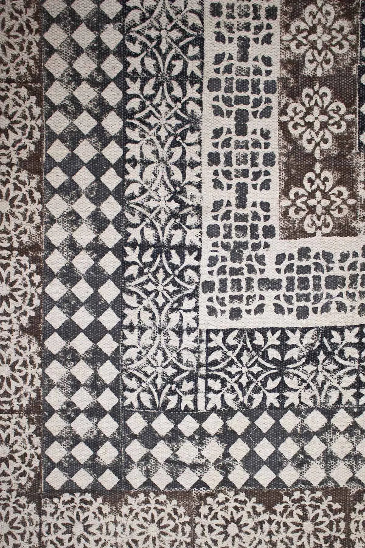 Saffron - Block Printed Rug 2