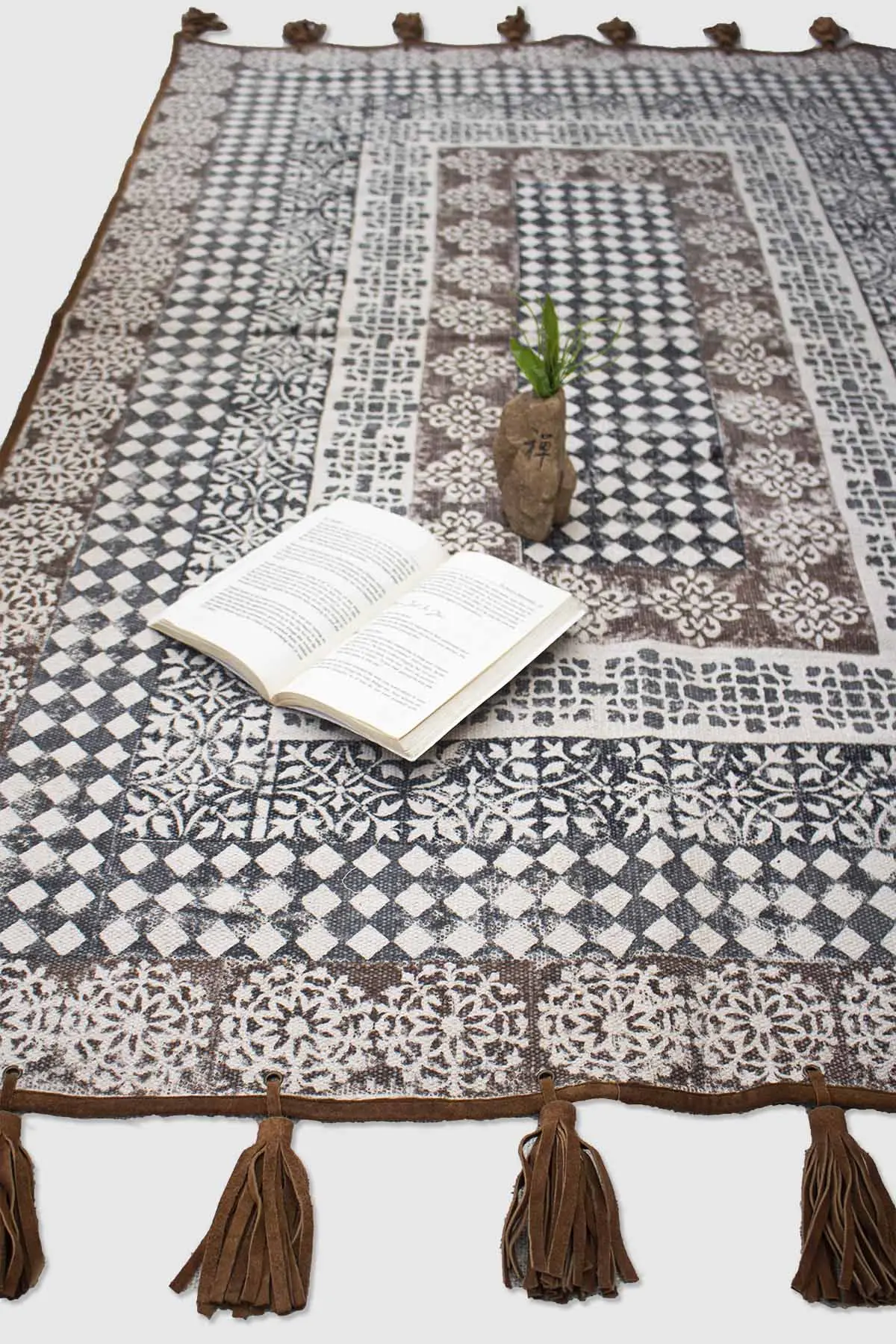 Saffron - Block Printed Rug 3