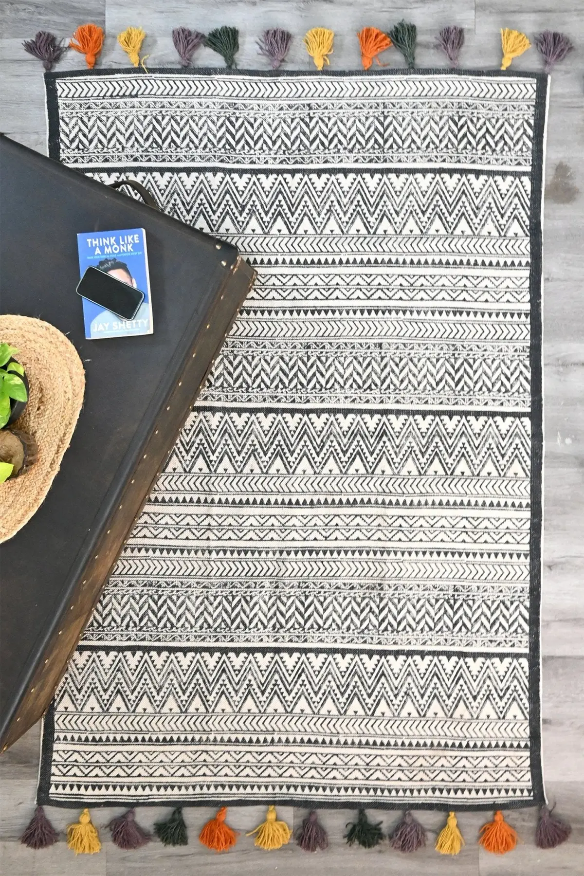 Sand - Block Printed Rug 3