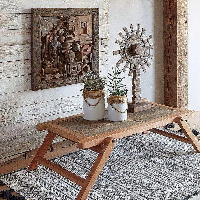 Sand - Block Printed Rug 6