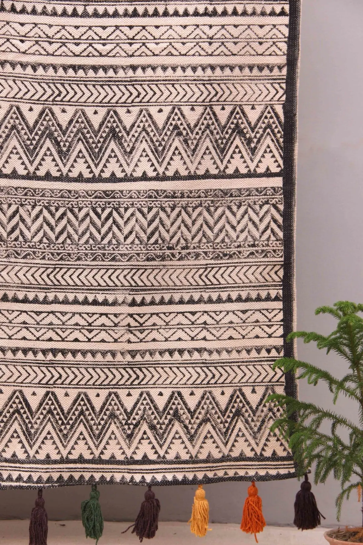 Sand - Block Printed Rug 5