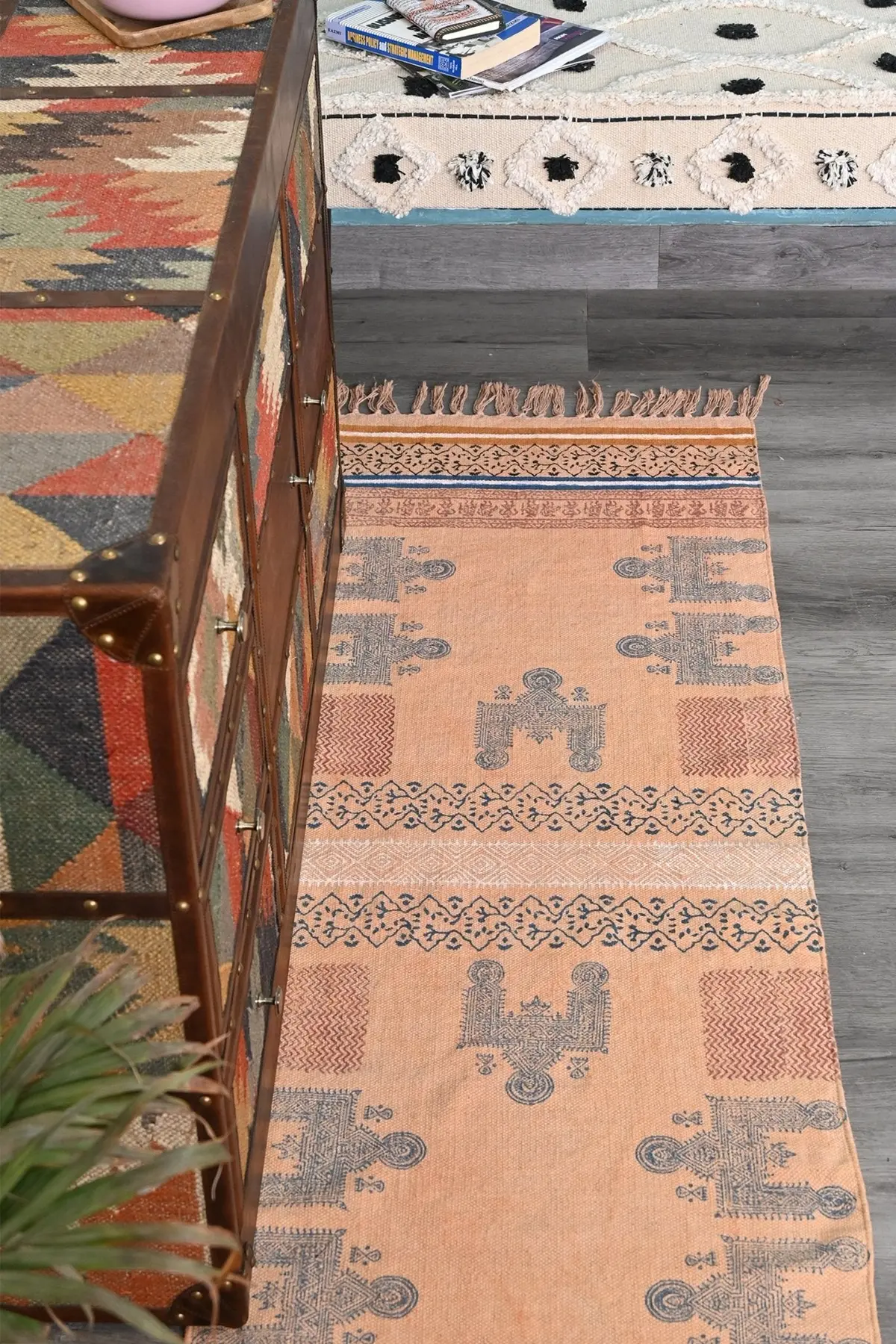 Saskia  - Block Printed Floor Runner 1
