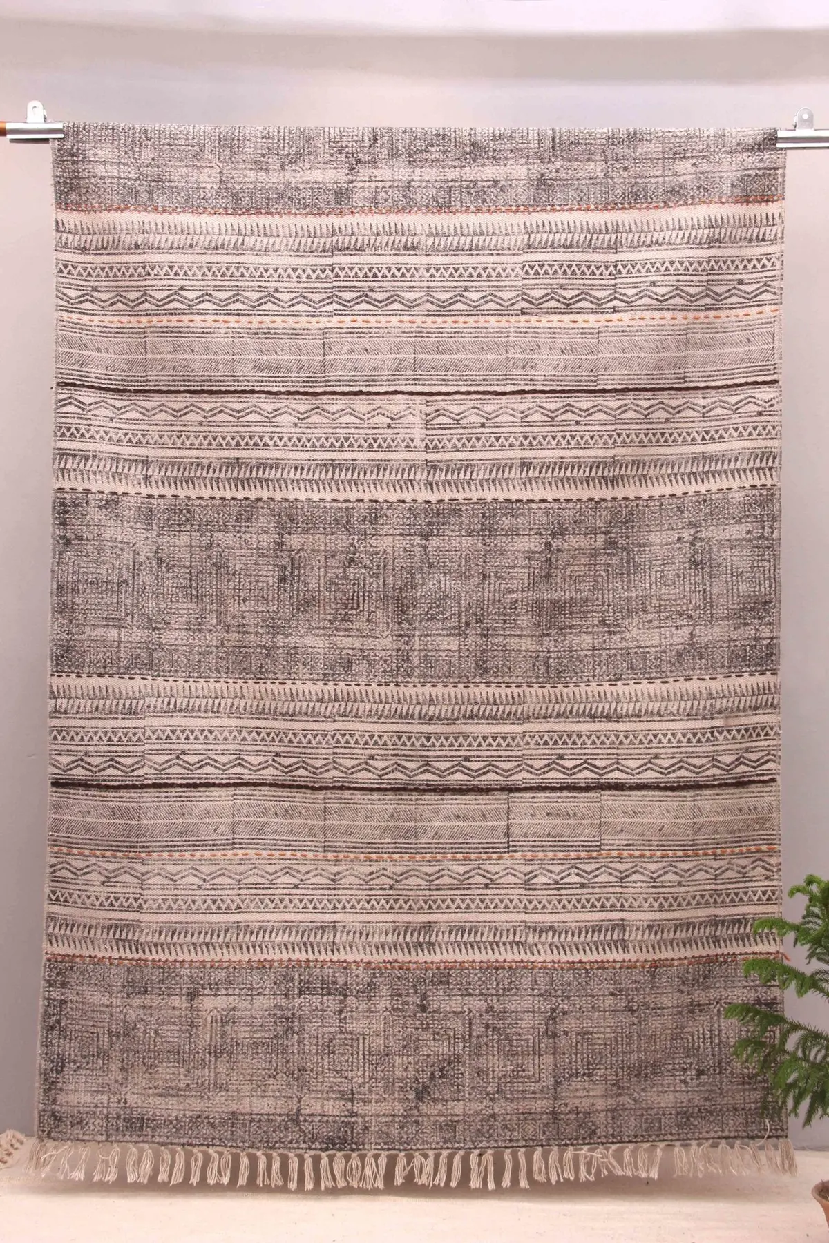 Screed - Block Printed Rug 1