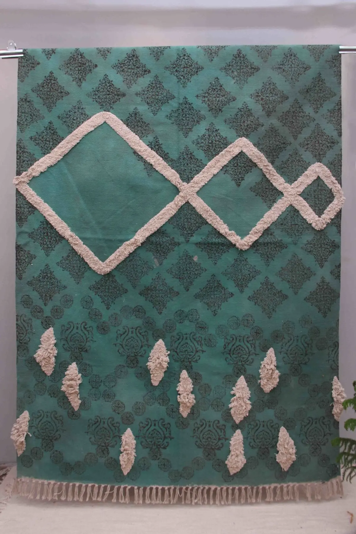 Self - Block Printed Rug 1