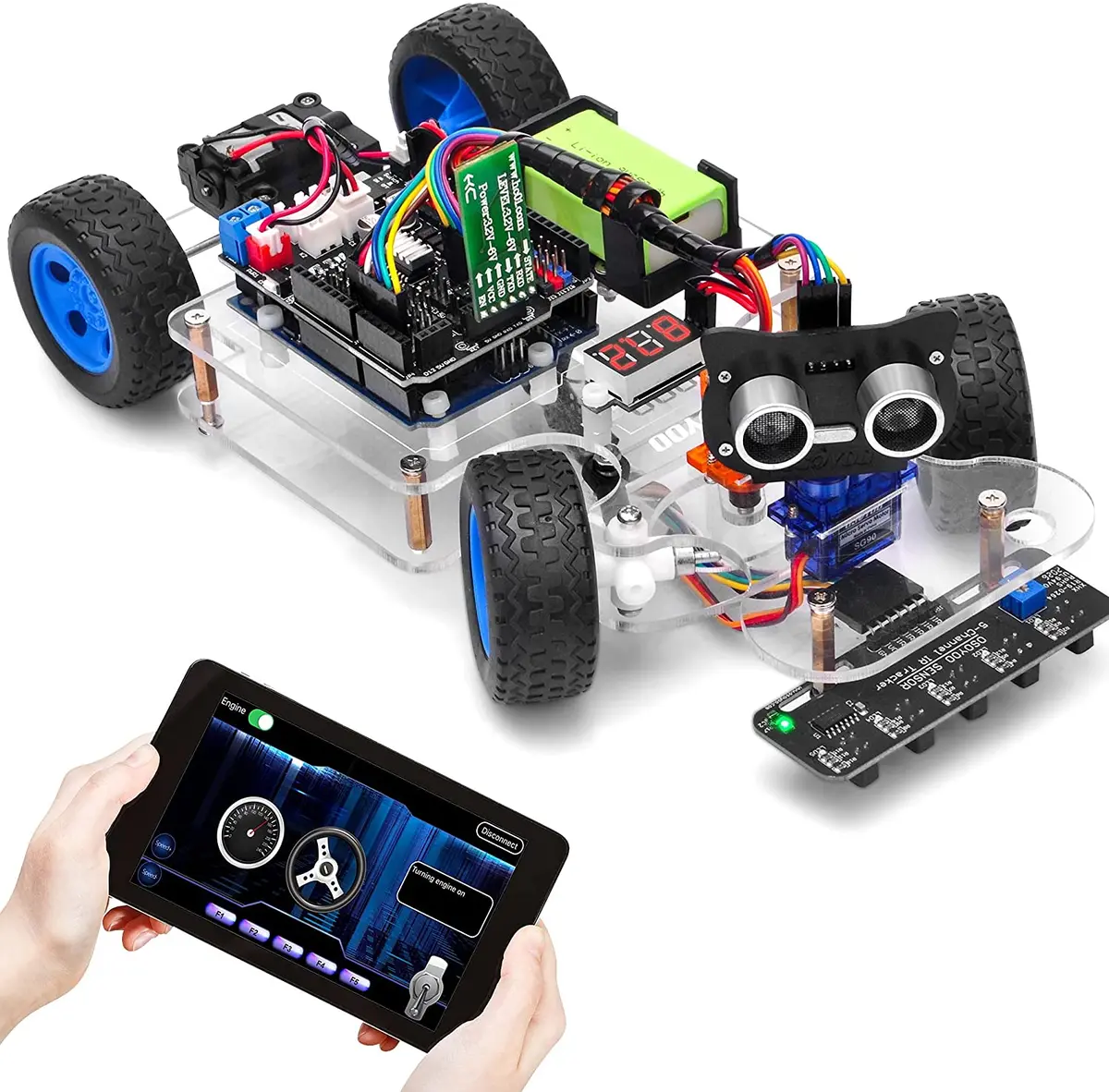 Servo Steering Robot Sport Car For Arduino 1