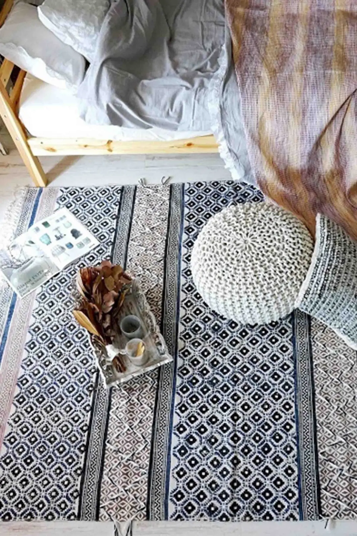 Shibuya - Block Printed Rug 2