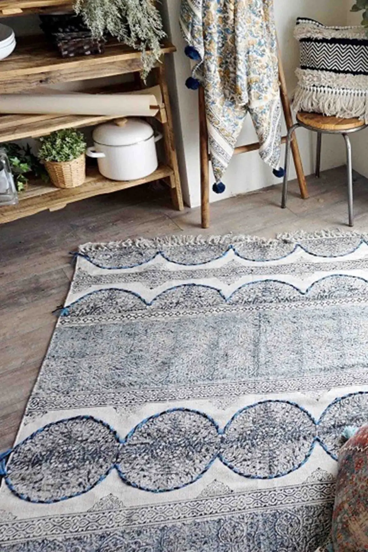 Skyler - Block Printed Rug 3