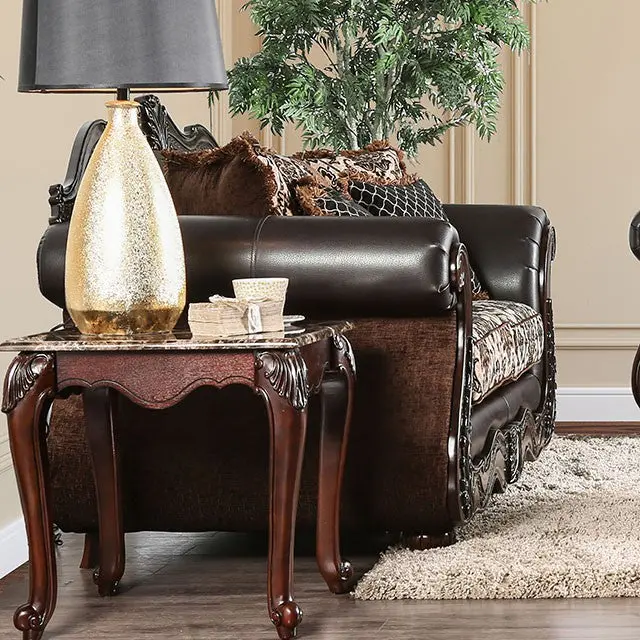 Jamael Brown/Espresso Love Seat 1