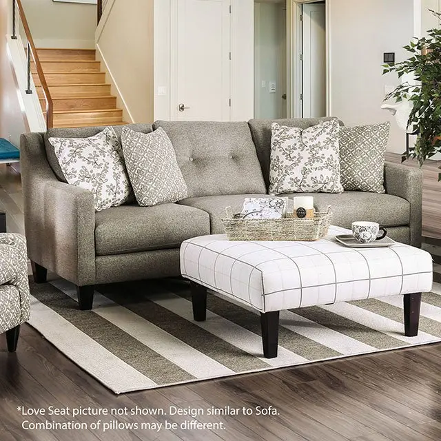 Dorset Light Gray Love Seat 1