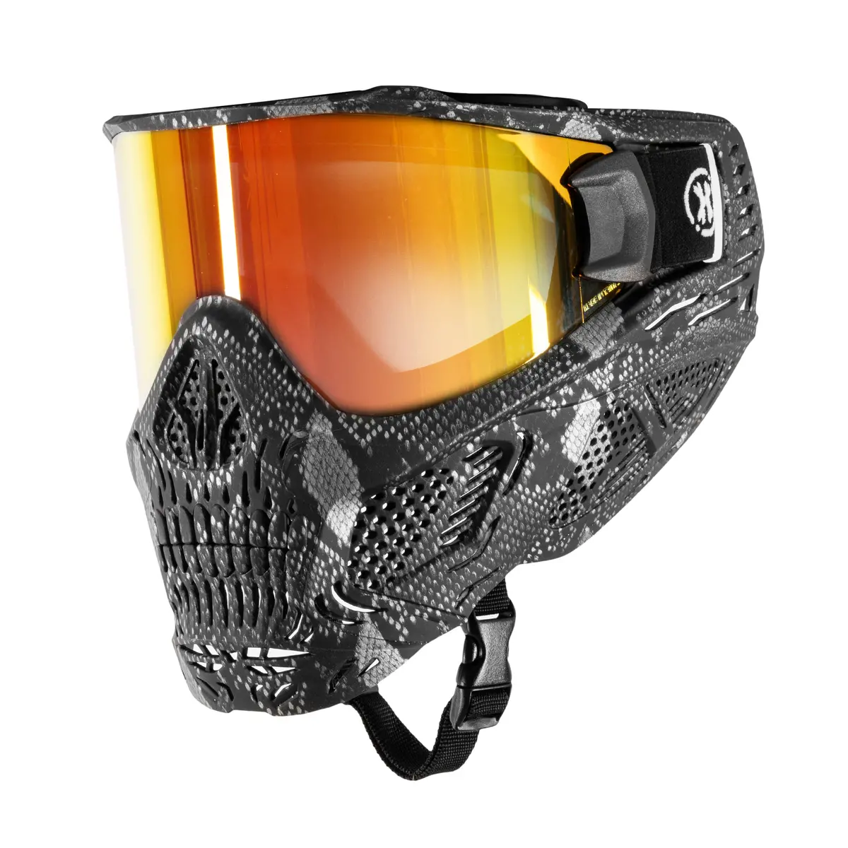 Hstl® Skull Goggle Snake Grey W/ Fire Lens 1