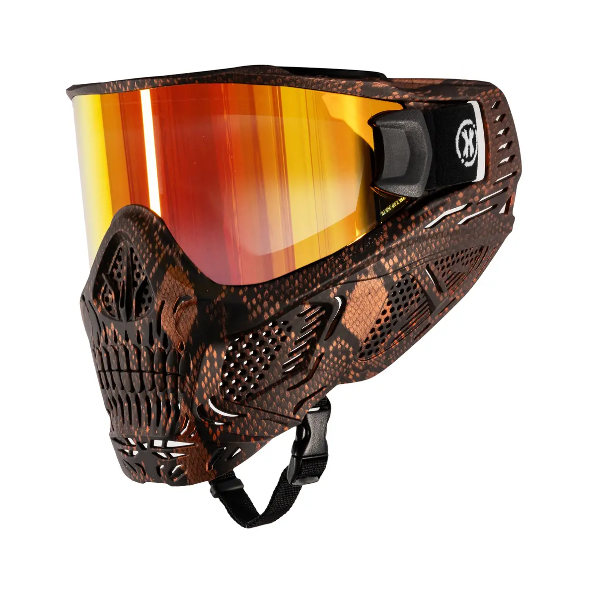 Hstl® Skull Goggle Snake Red W/ Fire Lens 1