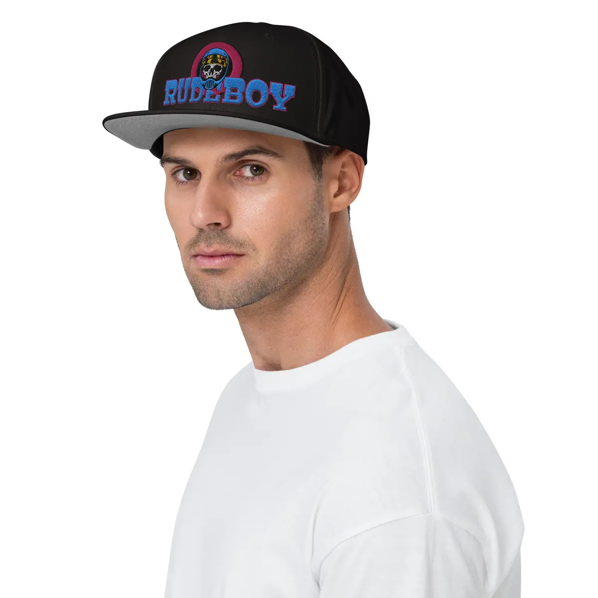Maim Gang Skull Round Logo Snapback Hat 2