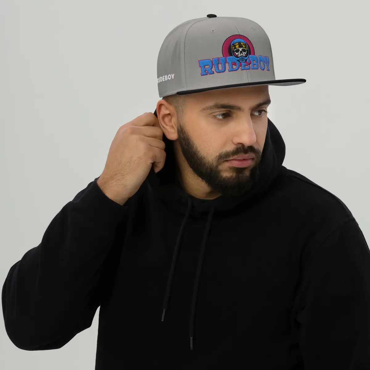 Maim Gang Skull Round Logo Snapback Hat 2