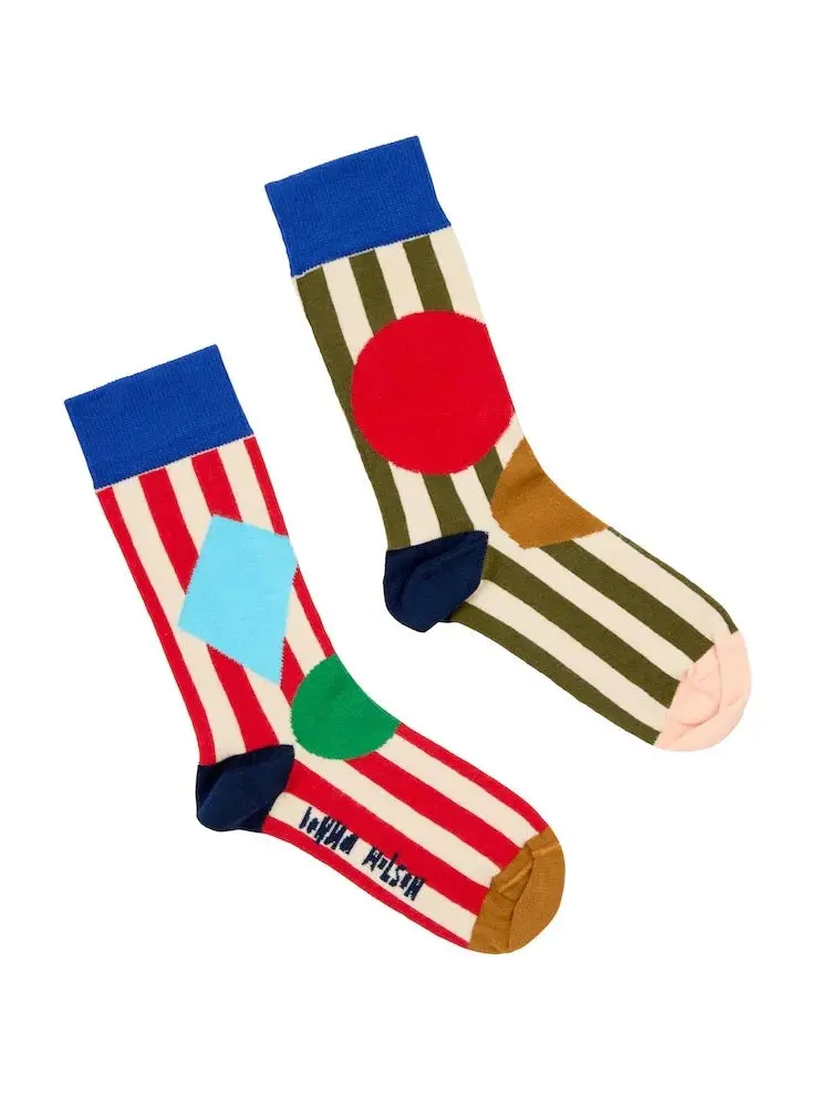 Socken "Rot Grün" 1
