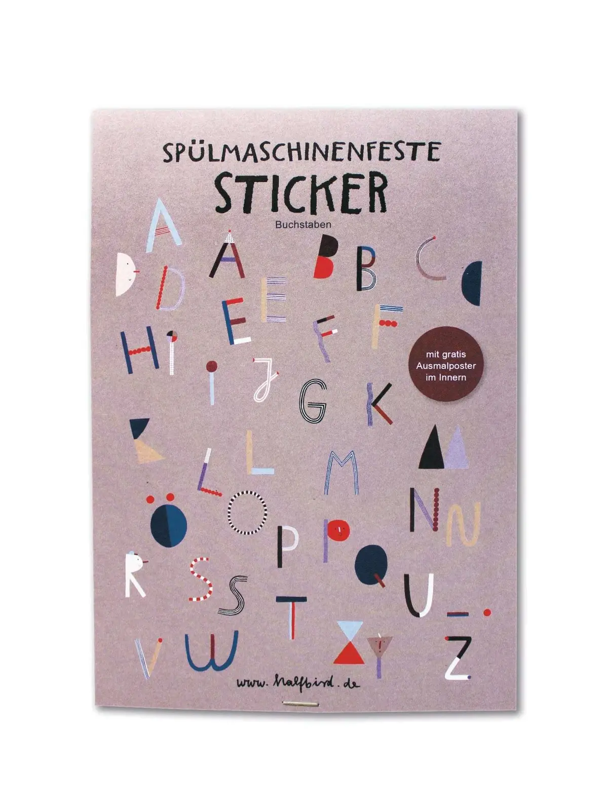 Spülmaschinenfeste Sticker "Abc" 1