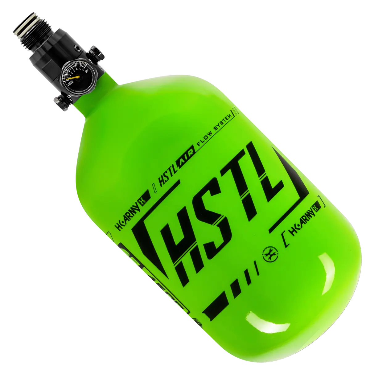 Hstl® - Carbon Fiber Tank - Standard Reg - 68Ci / 4500Psi - Neon Green/Black 1