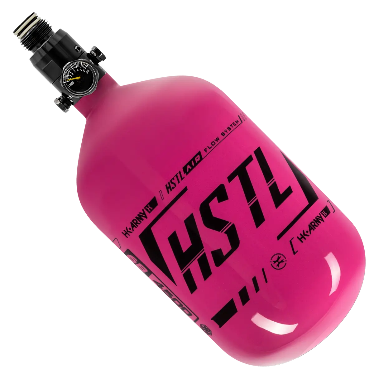 Hstl® - Carbon Fiber Tank - Standard Reg - 68Ci / 4500Psi - Neon Pink/Black 1