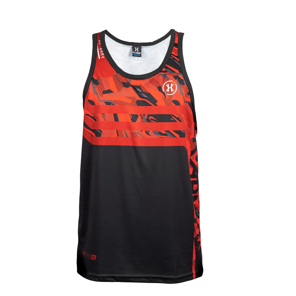 Shredded Red Tank Top Dryfit 1