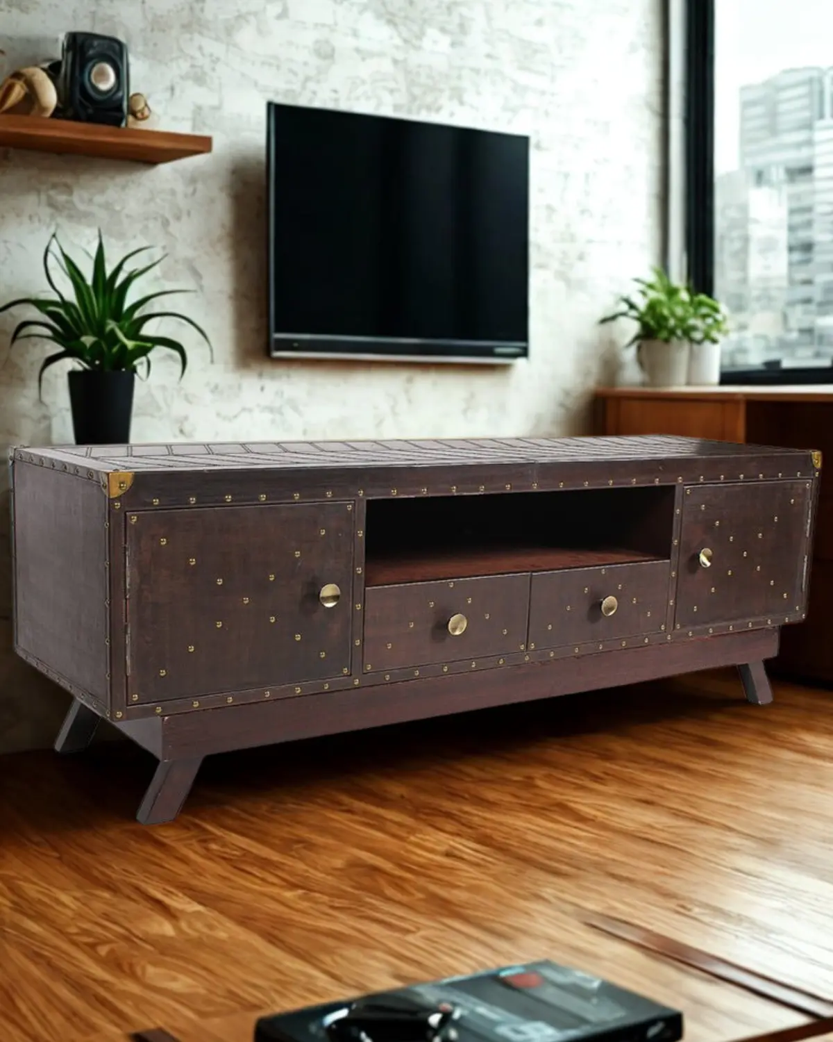 Fairfield Tv Unit - Leather 1
