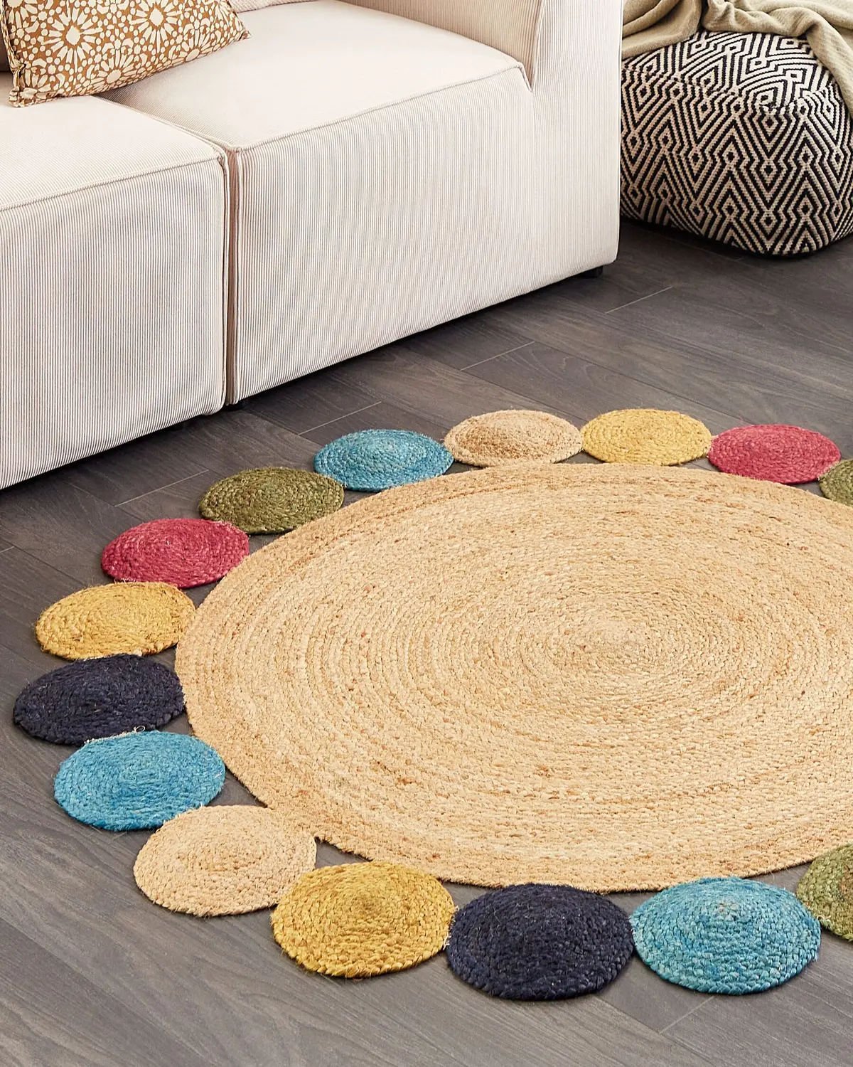 Duster - Round Jute  Rug 1