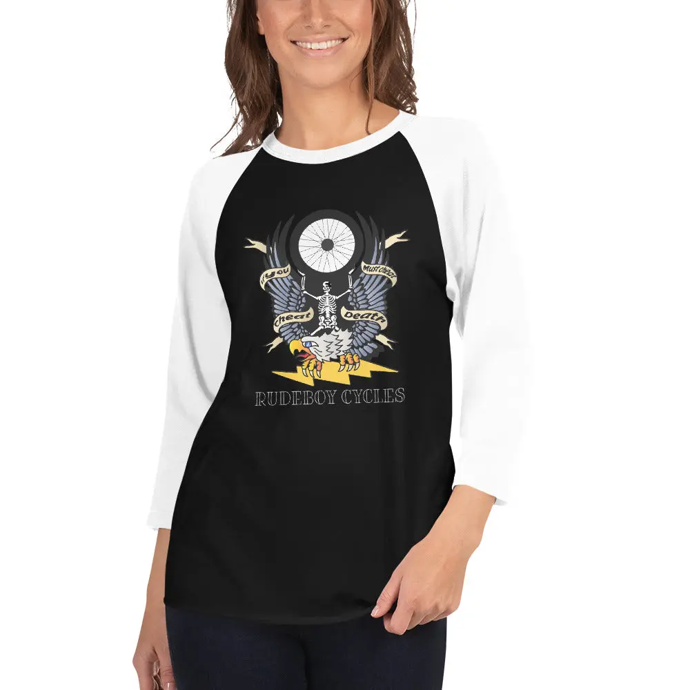 Cheat Death 3/4 Sleeve Raglan Shirt 1