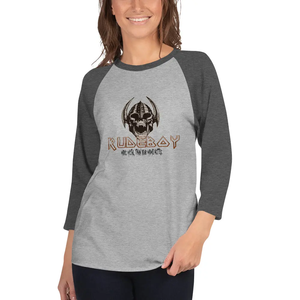 Mo Metal 3/4 Sleeve Raglan Shirt 4