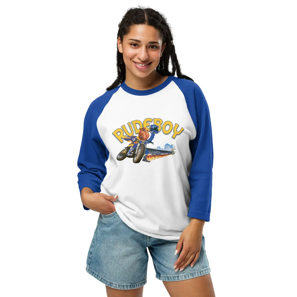 Two Humps Flat Track 3/4 Sleeve Raglan Shirt 1