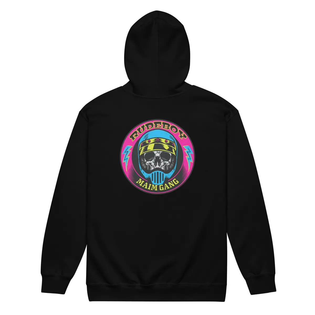 Maim Gang Circle Skull Unisex Heavy Blend Zip Hoodie 14
