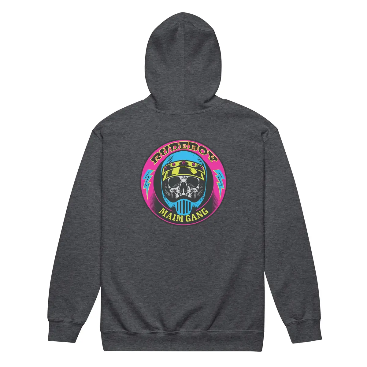 Maim Gang Circle Skull Unisex Heavy Blend Zip Hoodie 21
