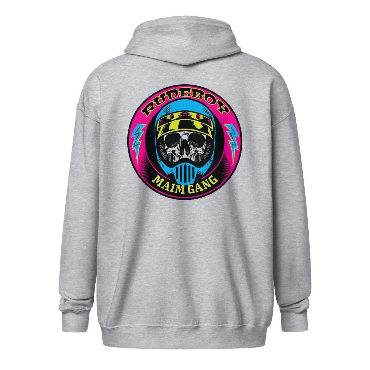Maim Gang Circle Skull Unisex Heavy Blend Zip Hoodie 22