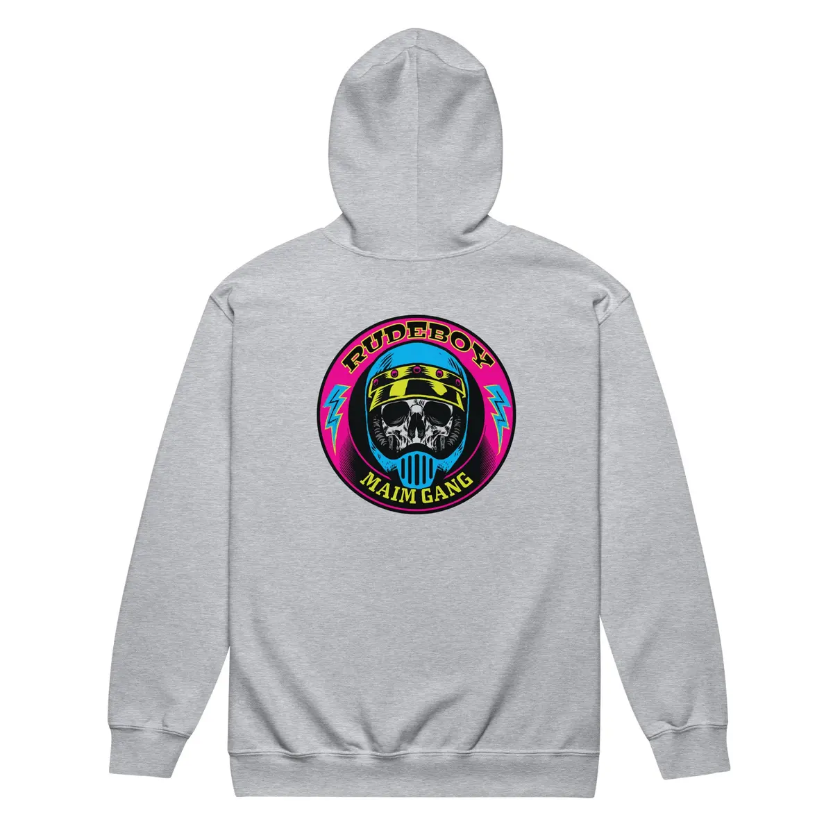 Maim Gang Circle Skull Unisex Heavy Blend Zip Hoodie 23