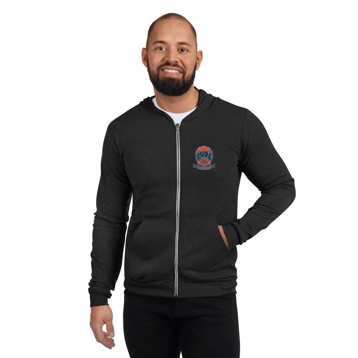 Retro Helmet Lightweight Zip Hoodie 5