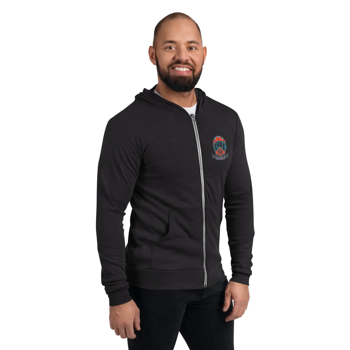 Retro Helmet Lightweight Zip Hoodie 8