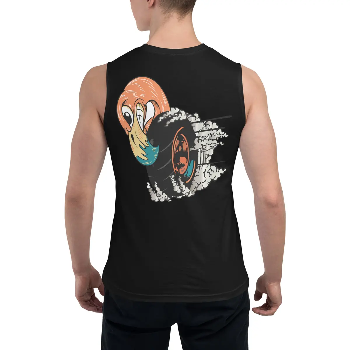 Fast Af Flamingo Muscle Shirt 5