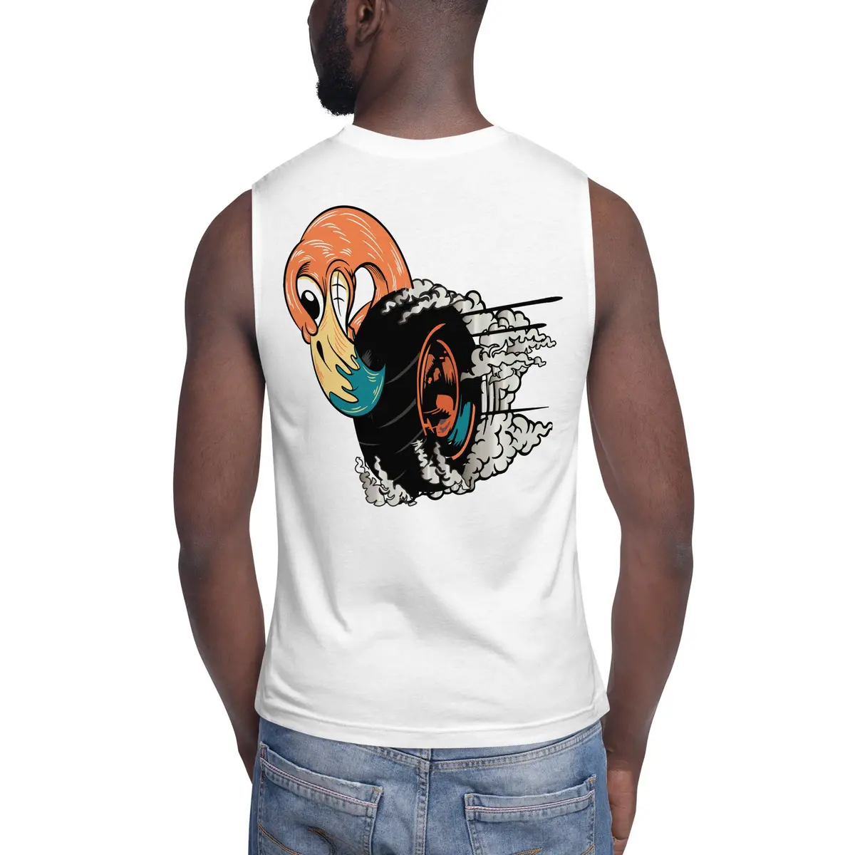 Fast Af Flamingo Muscle Shirt 6