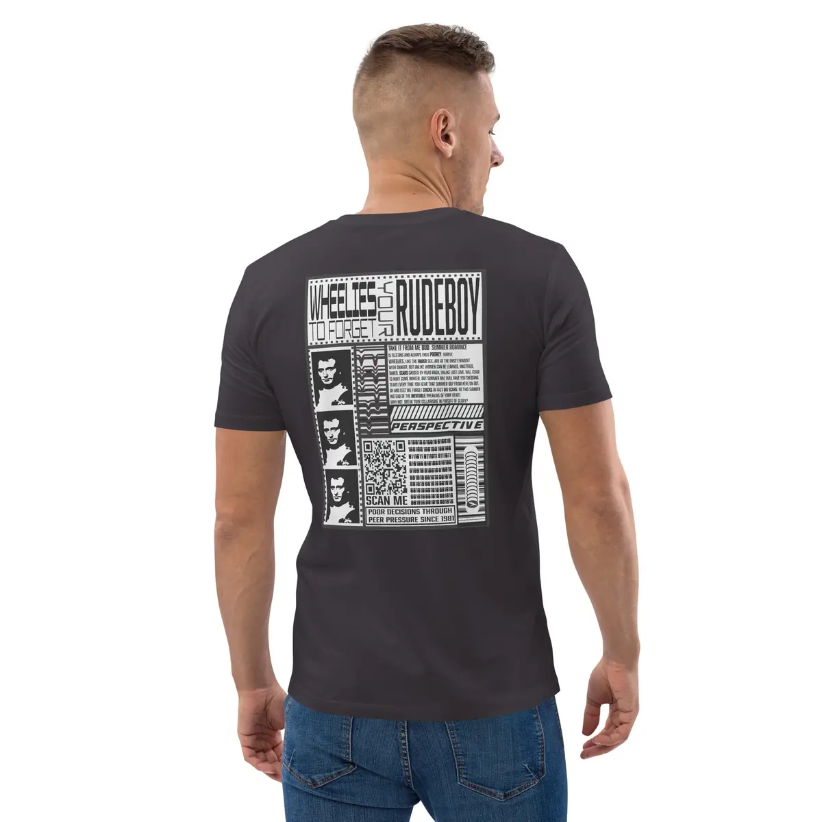 Wheelies To Forget Your Feelies 23' Unisex Organic Cotton T-Shirt 16