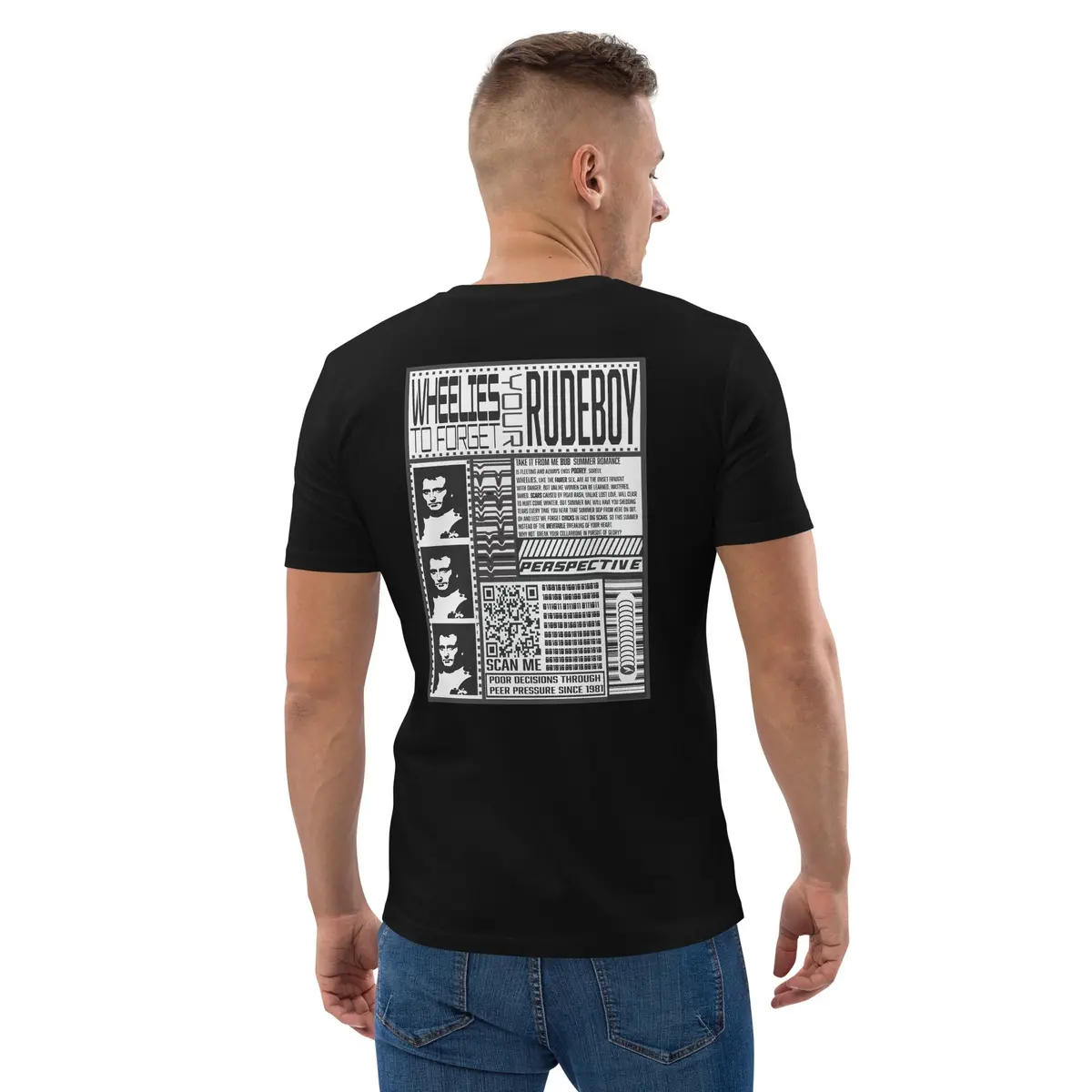 Wheelies To Forget Your Feelies 23' Unisex Organic Cotton T-Shirt 20